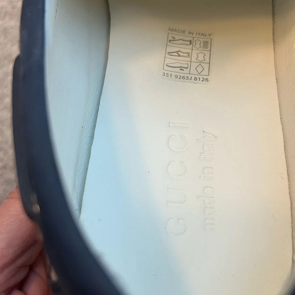 Gucci Men's Navy boat Boat Shoes NWT UK7 /US8